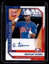 2021 Panini Elite Extra Edition Signatures Auto Braylin Tavera #214