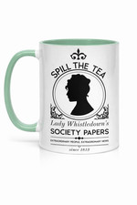 Bridgerton Spill The Tea Lady Whistledown Inspired Coffee Mug 11oz Ceramic Gift