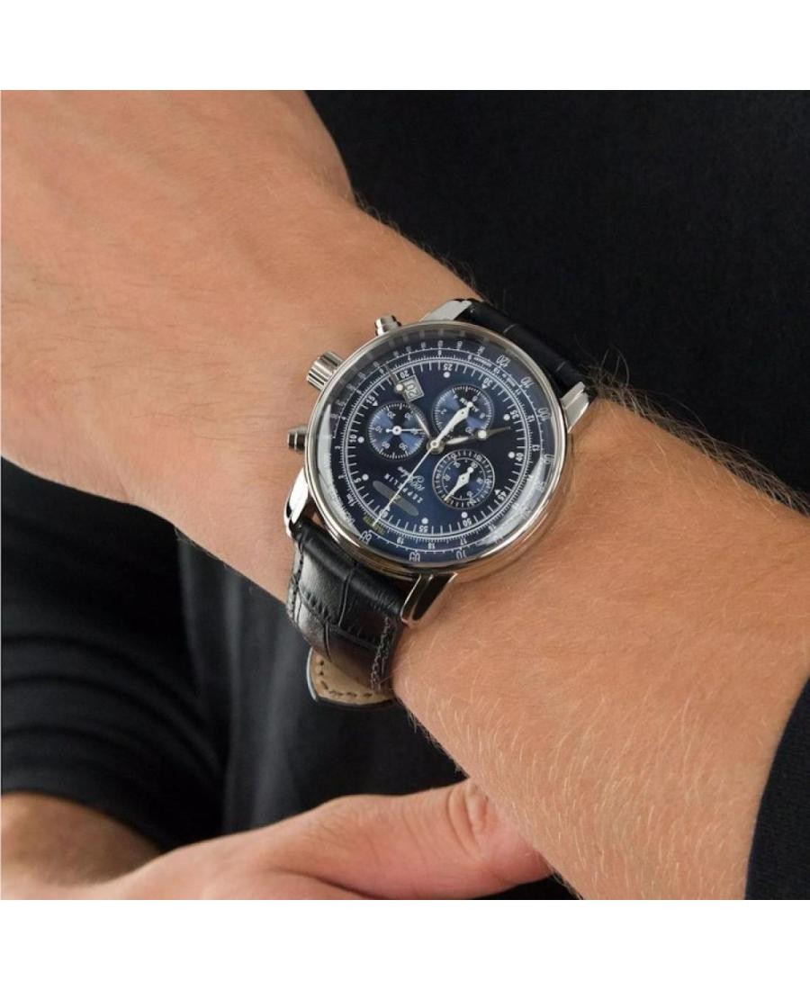 ZEPPELIN Men Analog Quartz Casual Watch Classic Dress Blue Dial Waterproof Round image 4