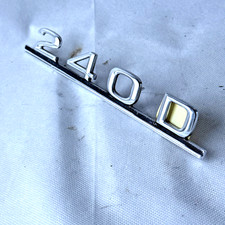 Mercedes 240D Emblem W123 Schriftzug Typenzeichen Badge Metall 1238170515