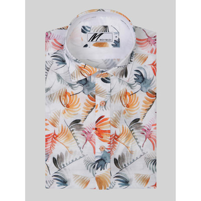 Mish Mash Verona Floral Kurzarm Shirt weiß 