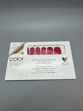 Color Street Nail Polish Strips LET FREEDOM BLING Red Glitter Retired FREE SHIP