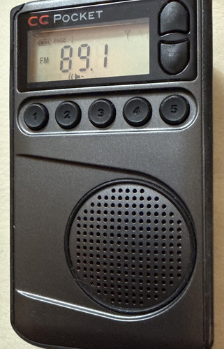 C Crane CC Pocket AM FM and NOAA Weather Radio with Clock and Timer Tested