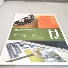 DOMTAR MICROPRINT COATED LASER MATTE COMPUTER PRINTER PAPER 25 Sheets