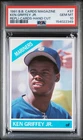 154022349 Ken Griffey Jr 1991 Baseball Cards Magazine Repli-Cards #37 PSA 10