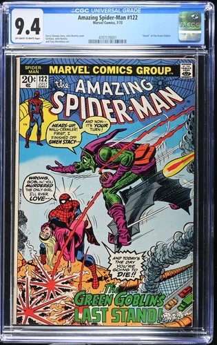 Amazing Spider-Man #122 CGC 9.4 (1973) "Death" of the Green Goblin L@@K!