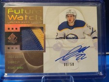 2022-23 SP Authentic Future Watch Limited Auto Patch Jack Quinn /50