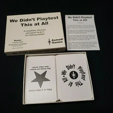 We Didn't Playtest This At All (Card Game, 2007) Asmadi original party COMPLETE