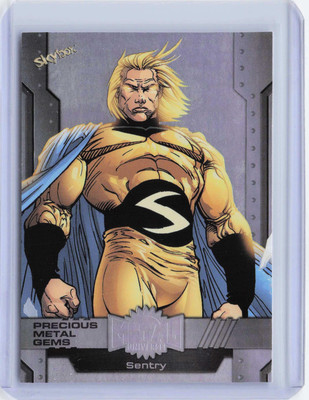 24' Metal Avengers PMG White Diamond Precious Metal Gems /25 - Sentry