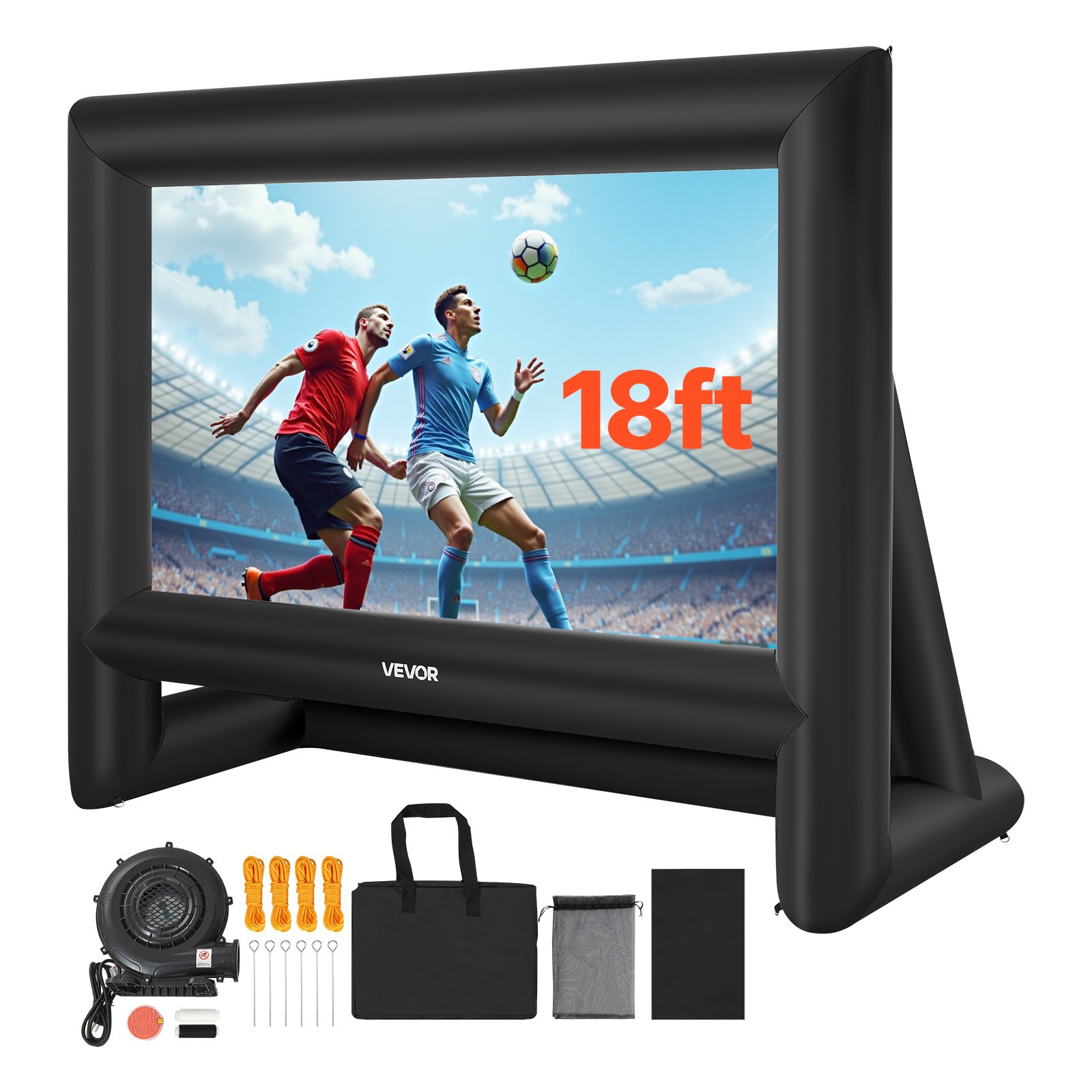 Écran de projection VEVOR 549 cm en toile premium 600D haute densité