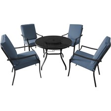 5 Piece Patio Dining Set - Blue C42
