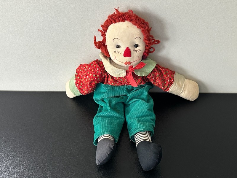 Vintage Raggedy Ann Cloth Doll Toy