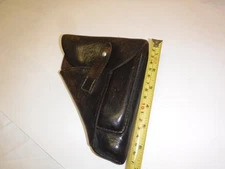 Walther PP / Sauer 38H Holster German Black Leather Pre 1945 Vintage Original