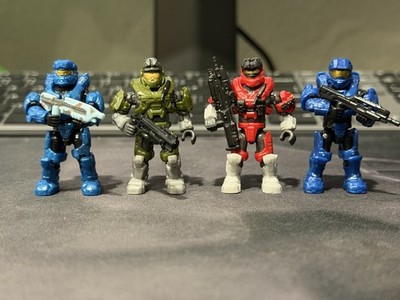 Halo Spartan Squad Mega Construx Bloks Video Game Mini Action Figure Lot