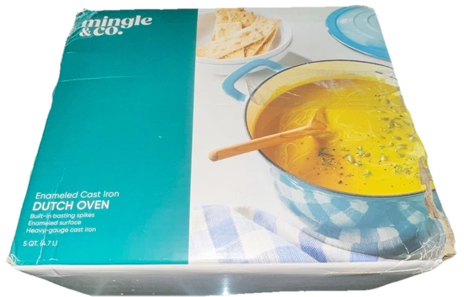 Color Enamel Dutch Oven BL 6qt Lodge Mfg Co Cast Iron EC6D33 Blue 075536462332
