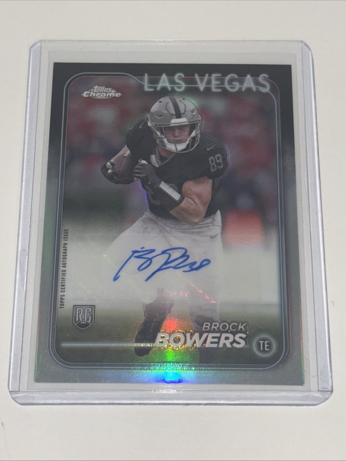 2024 Topps Chrome - Rookie Autographs Brock Bowers #RA-BBO (AU, RC)
