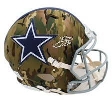 Emmitt Smith Signed Dallas Cowboys Speed Authentic Camo NFL Helmet