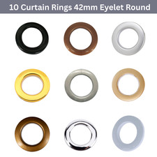10 Anneaux De Rideau 42Mm Oeillet Rond Grommet Auto-Scellant Pour Stores