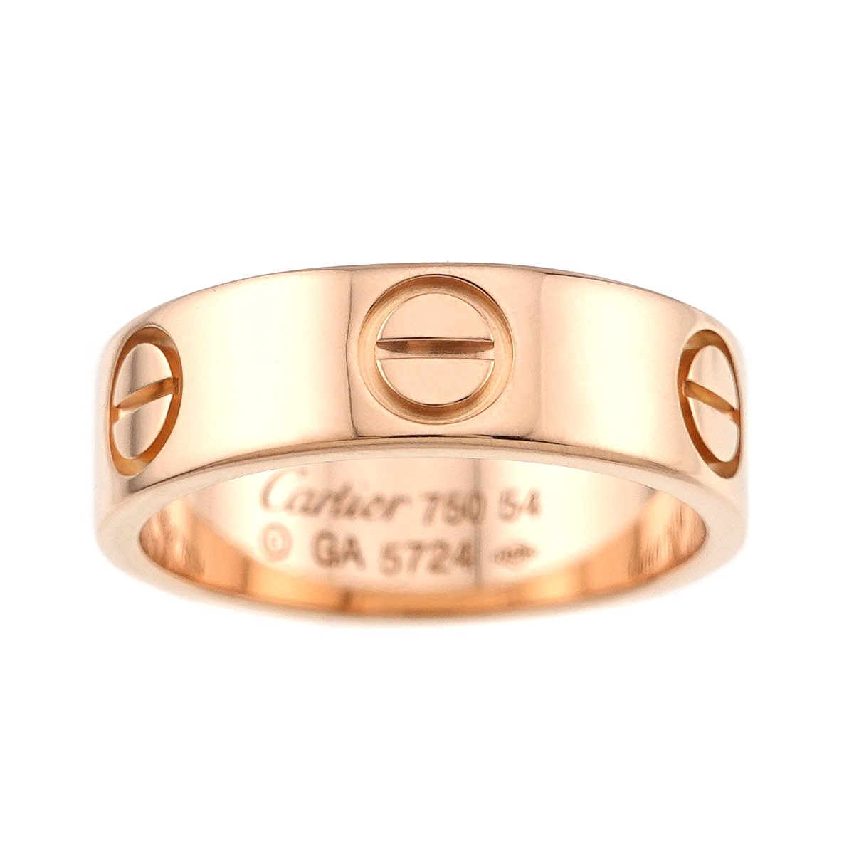 Cartier Love Ring 18K Pink Gold 750 size54 6-6.25(US) 90289802 | eBay
