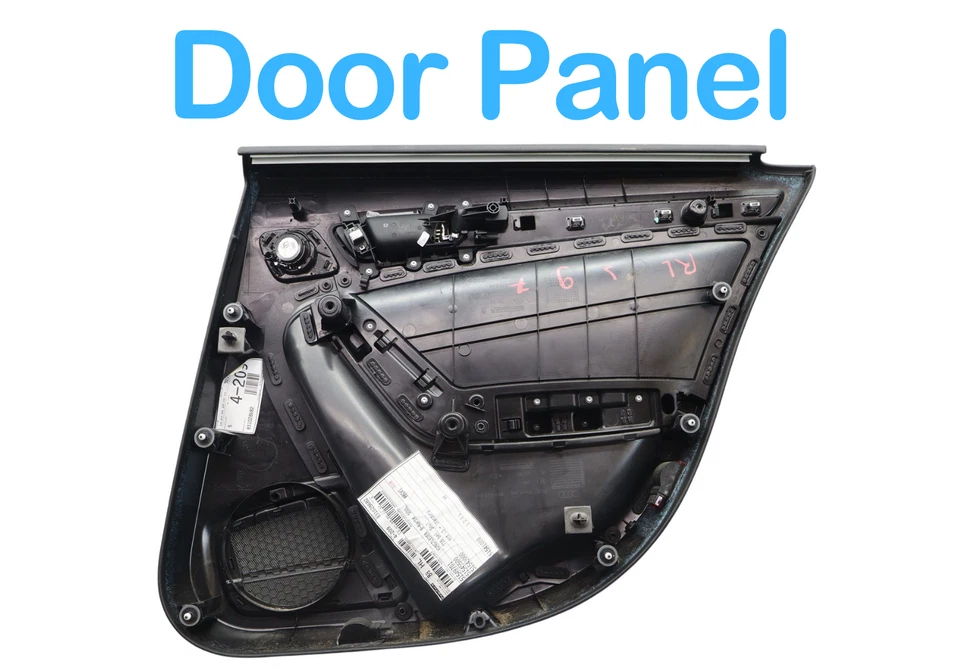 09-16 Audi A4 A4 Quattro S4 Rear Left Driver Side Interior Door Panel OEM - Image 3 of 4