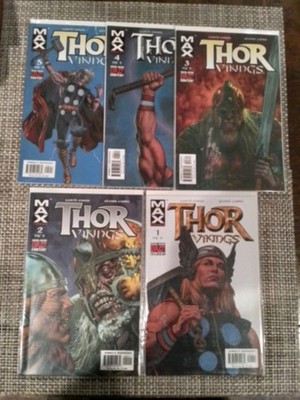 MAX Comics - Thor: ''VIKINGS'' 5pc Complete Set. 2003. UNREAD. 