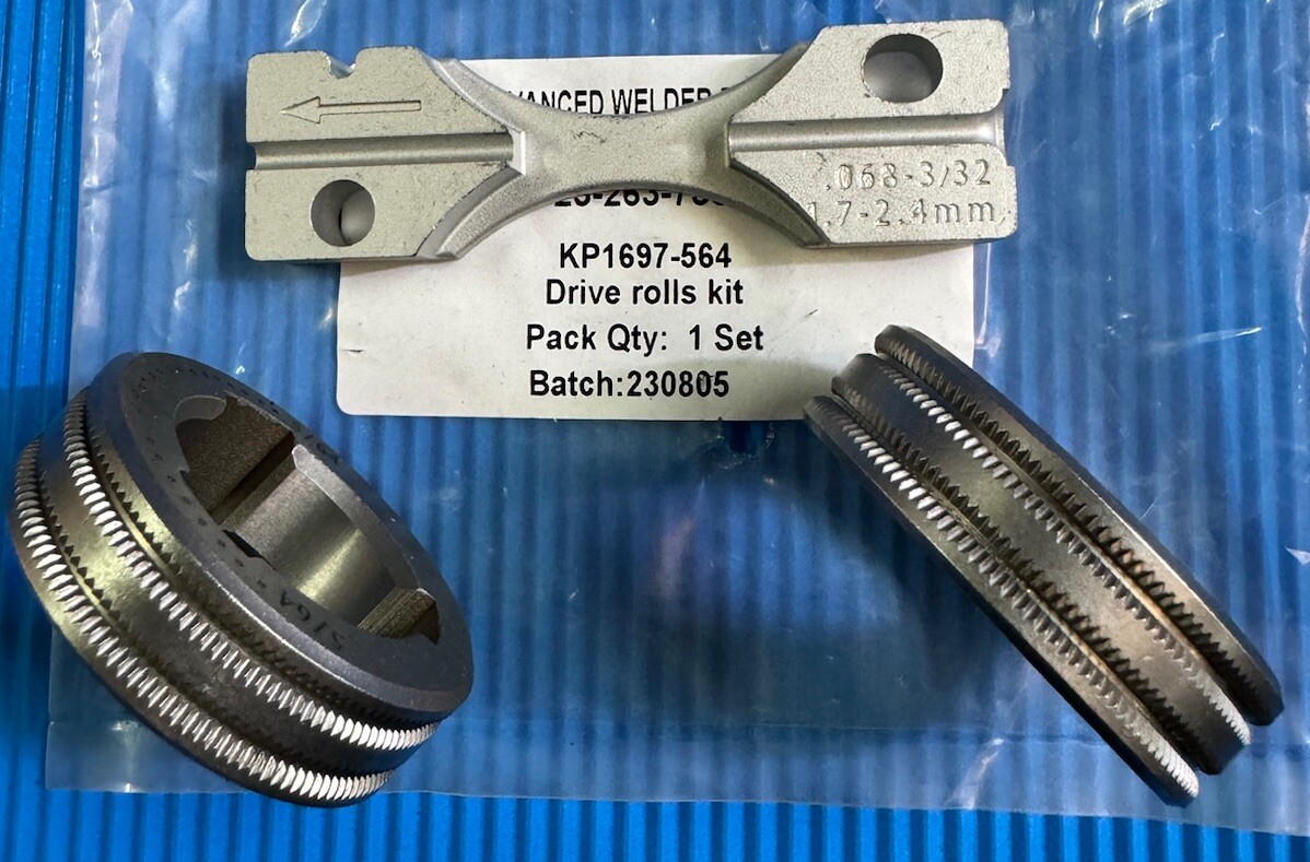 KP1697-564 Lincoln Drive Roll Kit 5/64 V Knurled LN25 PRO