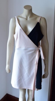 black wrap dress size 16