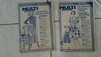 Lot de 6 patrons poupée modes et travaux - Loisirs créatifs