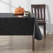 Way To Celebrate Halloween Spooky Skull Peva Tablecloth, Gothic Décor 60" x 102"