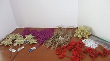 Large Lot of MISCELLANEOUS CHRISTMAS FLORAL PICKS  STARS