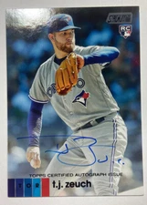 2020 Topps Stadium Club Baseball - TJ Zeuch #ATZ Rookie Auto RC - Auto #7/25 -