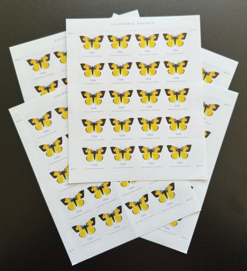 USA California Dogface Butterfly Stamp Scott5346 Mint 5 sheets(100 in