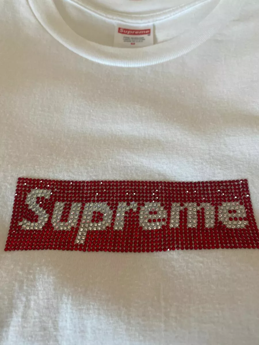 Supreme®/Swarovski® Box Logo Tee White