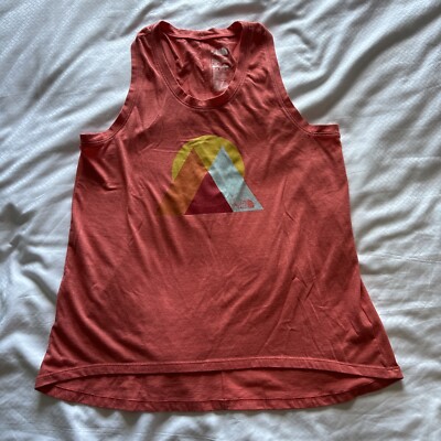 The North Face Classic Fit Boyfriend Women LARGE Salmon Graphic