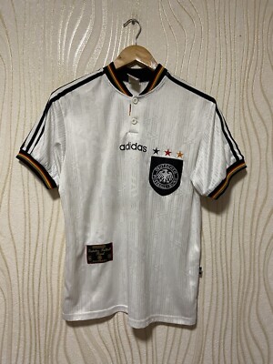 GERMANY 1996 1998 HOME FOOTBALL SHIRT SOCCER JERSEY ADIDAS sz S