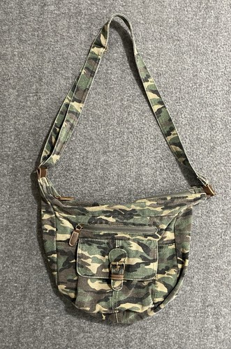 Camouflage Purse 3 Compartments 2 Straps Zipped Pocket Clasp Pocket On Outside - 第 1/7 張圖片