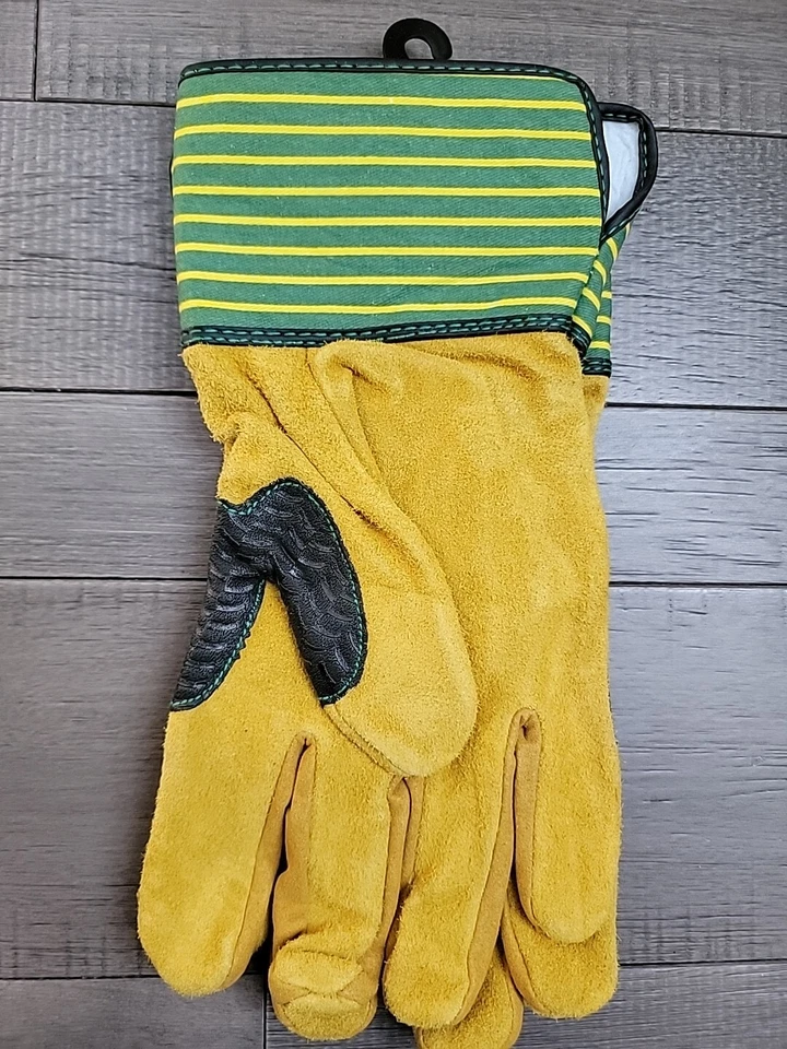 Guantes de trabajo de cuero divididos John Deere para hombre talla X GRANDES NUEVOS CON ETIQUETAS Foto 4 de 4