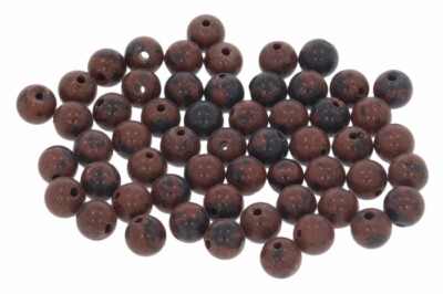 10 Stck. (0,24   */ 1 Stck.) Mahagoni Obsidian  4S109 - 4mm Edelstein Kugel 10 S