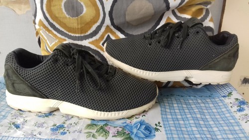 ADIDAS Originals ZX Flux torsione Verde Militare Scarpe Da Ginnastica Uomo  Taglia UK 9 EU 43.5 in buonissima condizione | eBay