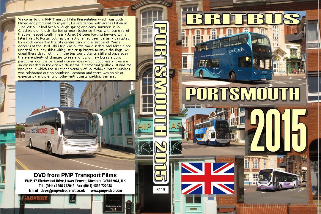 3119. Portsmouth. UK. Buses. June 2015. Yet another location with plenty of new