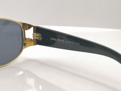 Versace レザー ヴィンテージ サングラス レア 90s Vintage Gianni Versace サングラス ヴェルサーチ - メルカリ
