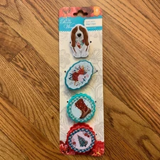 Pioneer Woman WISHFUL WINTER Chip Snack Bag Clips - Brand New on Card