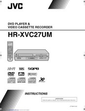 JVC HR-XVC27UM VCR Owners Instruction Manual Reprint