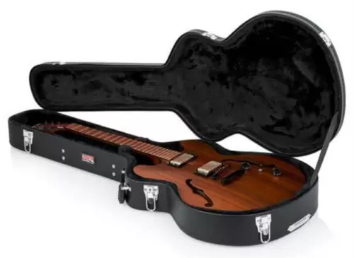 Gator Hard-Shell Wood Case for Semi-Hollow Guitars such as Gibson 335®, Black