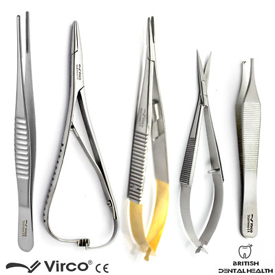 NEU IMPLANTAT 5-TEILIGES MIKROSET ZAHNCHIRURGISCHES WEICHTEIL KIT SINUS