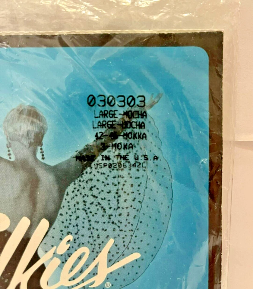 Nuevo En Paquete Pantimedias Top Vintage Silkies Ultra Control Talla L 42-46 Mocha Foto 2 de 4