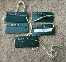 ROLEX GENUINE ORIGINAL SWING TAGS DAYTONA  TYPES  X 5   - ONE  TIE  IS  MISSING