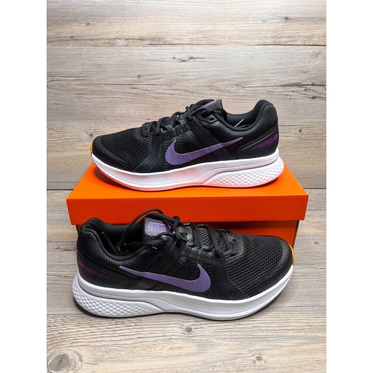 Nike Run Swift 2 Mens Size 11 Black Canyon Purple CU3517 016 