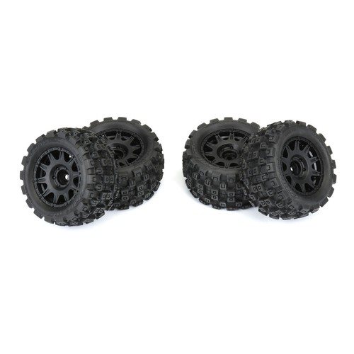 Proline PRO1024110 Badlands MX 1.85" All-Terrain Truck Tires (4) Mounted on Raid - Picture 7 of 8