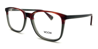 NEW WOOW DREAM BIG 2 6151 GREY RED HORN AUTHENTIC EYEGLASSES 53 - 16 - 145